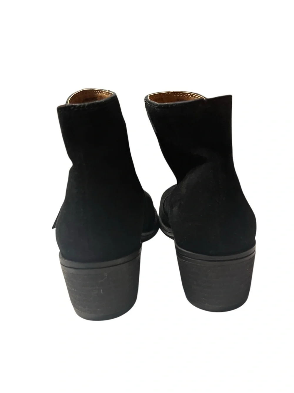 Black Suede Chukka Boots with Stitch Trim
